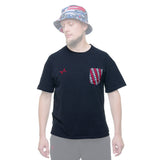 RED Casual Relaxed T-Shirt - Black